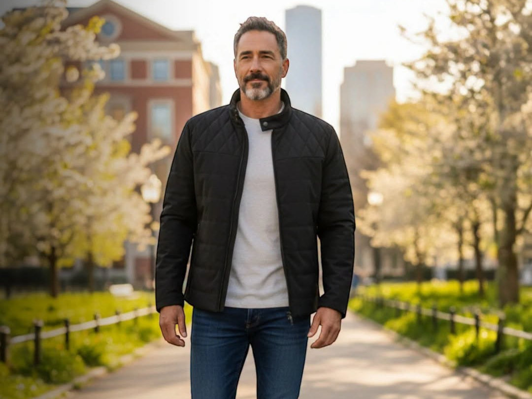 Douglas Kemp Men's Navy Casual Coat: Versatile Style for the Modern Wardrobe
