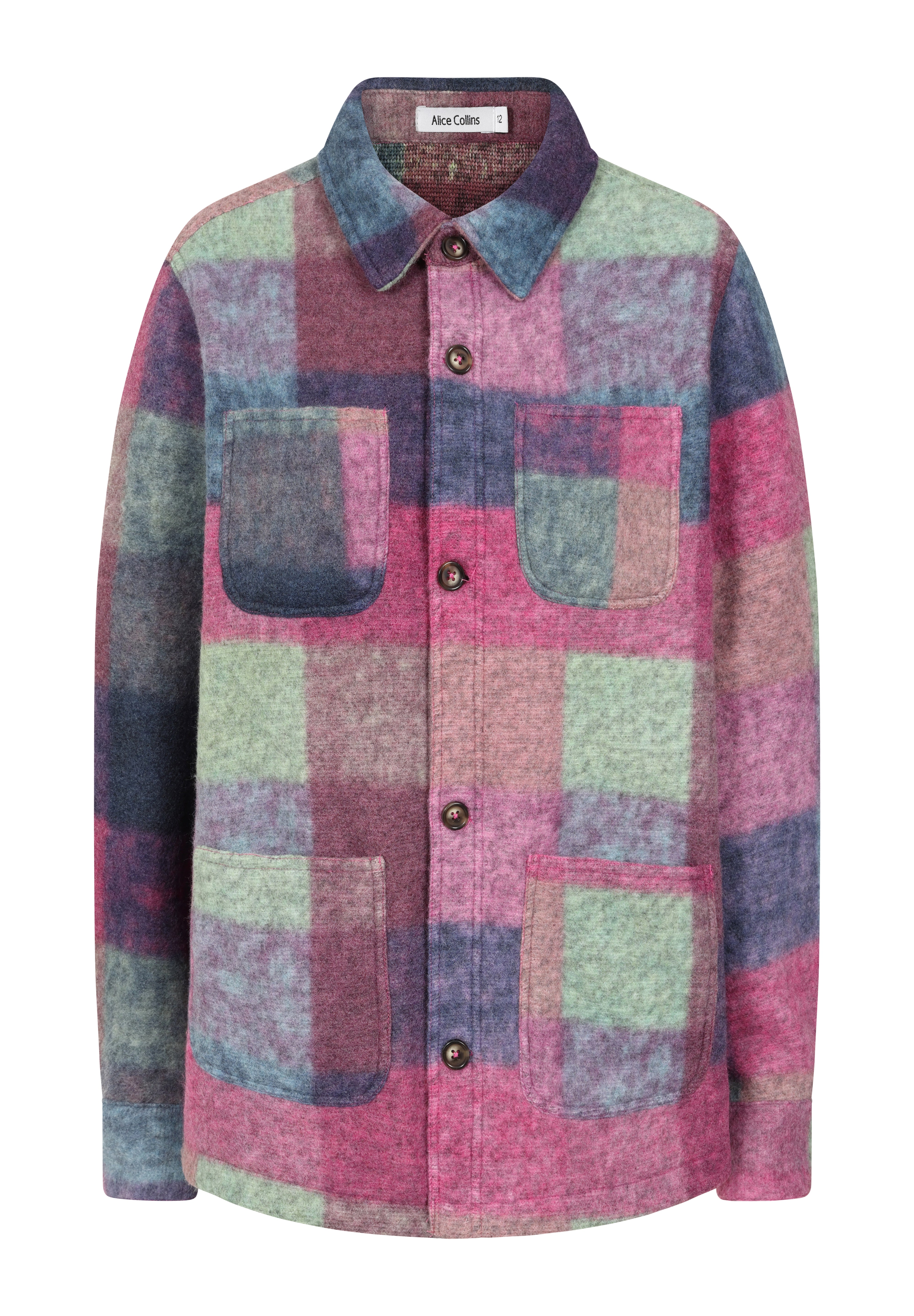 Alice Collins - Ladies Elle Fleece Coverall Jacket - Fuchsia Aztec - Wildvine Clothing, Spalding, Lincolnshire