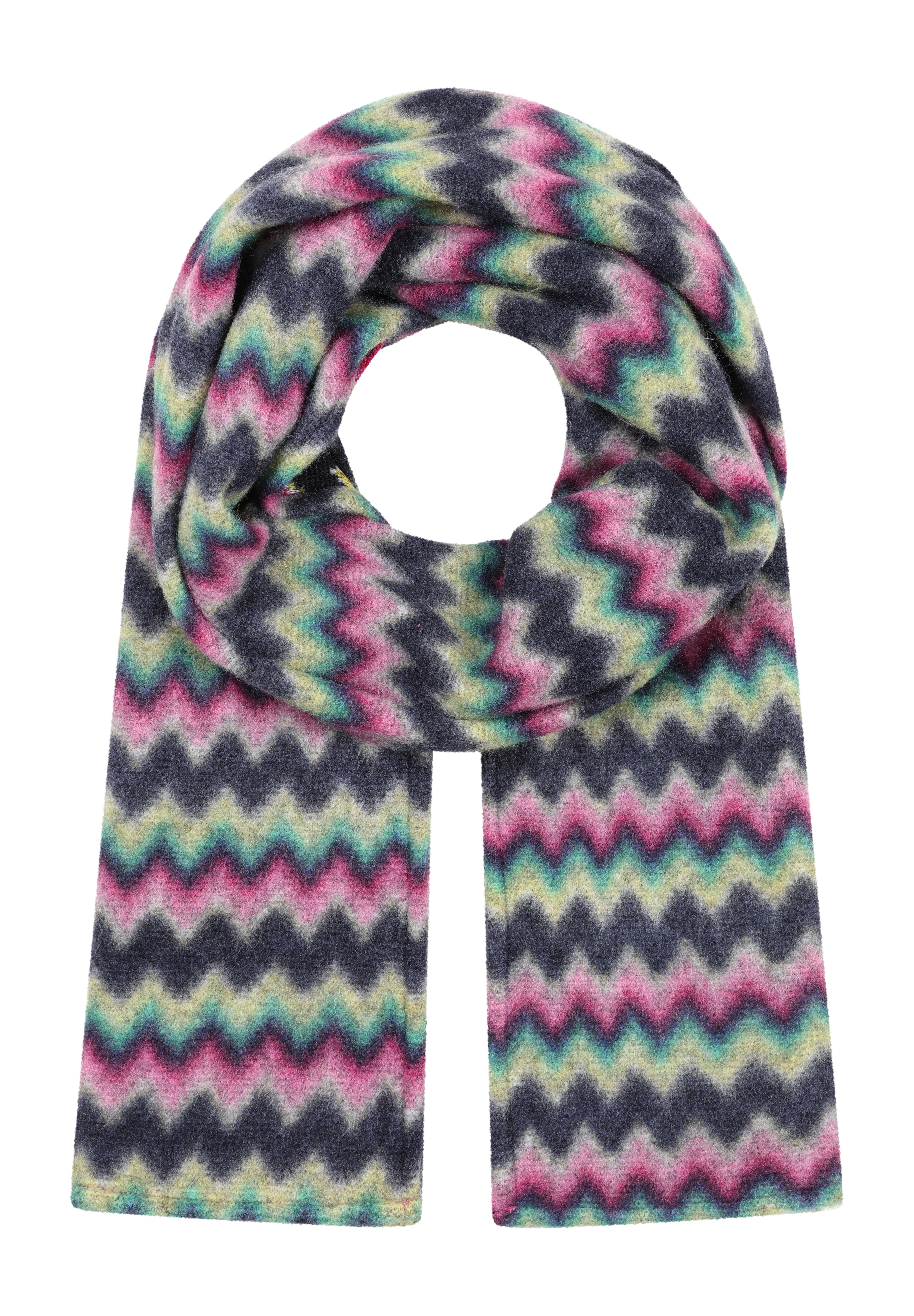 Alice Collins - Ladies Elle Fleece Scarf - Fuchsia Aztec - Wildvine Clothing, Spalding, Lincolnshire