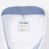 OLYMP - Mens Shirt - Level Five Body Fit -White - Wildvine Clothing, Spalding, Lincolnshire