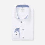 OLYMP - Mens Shirt - Level Five Body Fit -White - Wildvine Clothing, Spalding, Lincolnshire