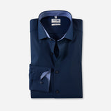 OLYMP - Mens Shirt - Level Five Body Fit - Night Blue - Wildvine Clothing, Spalding, Lincolnshire