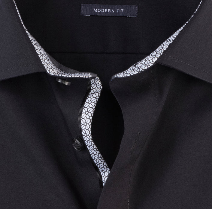OLYMP - Mens Shirt - Luxor Modern Fit 26 - Black - Wildvine Clothing, Spalding, Lincolnshire