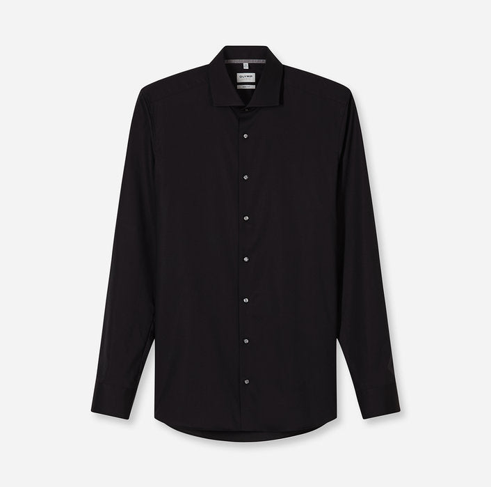 OLYMP - Mens Shirt - Level Five Body Fit -Black - Wildvine Clothing, Spalding, Lincolnshire