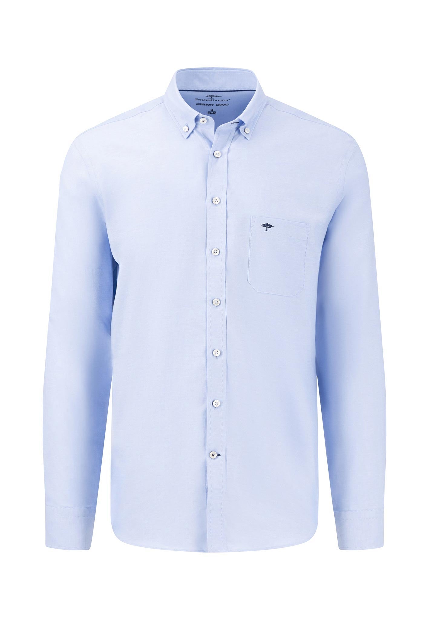 Fynch-Hatton - Mens Shirt - All Season Oxford - Light Blue - Wildvine Clothing, Spalding, Lincolnshire