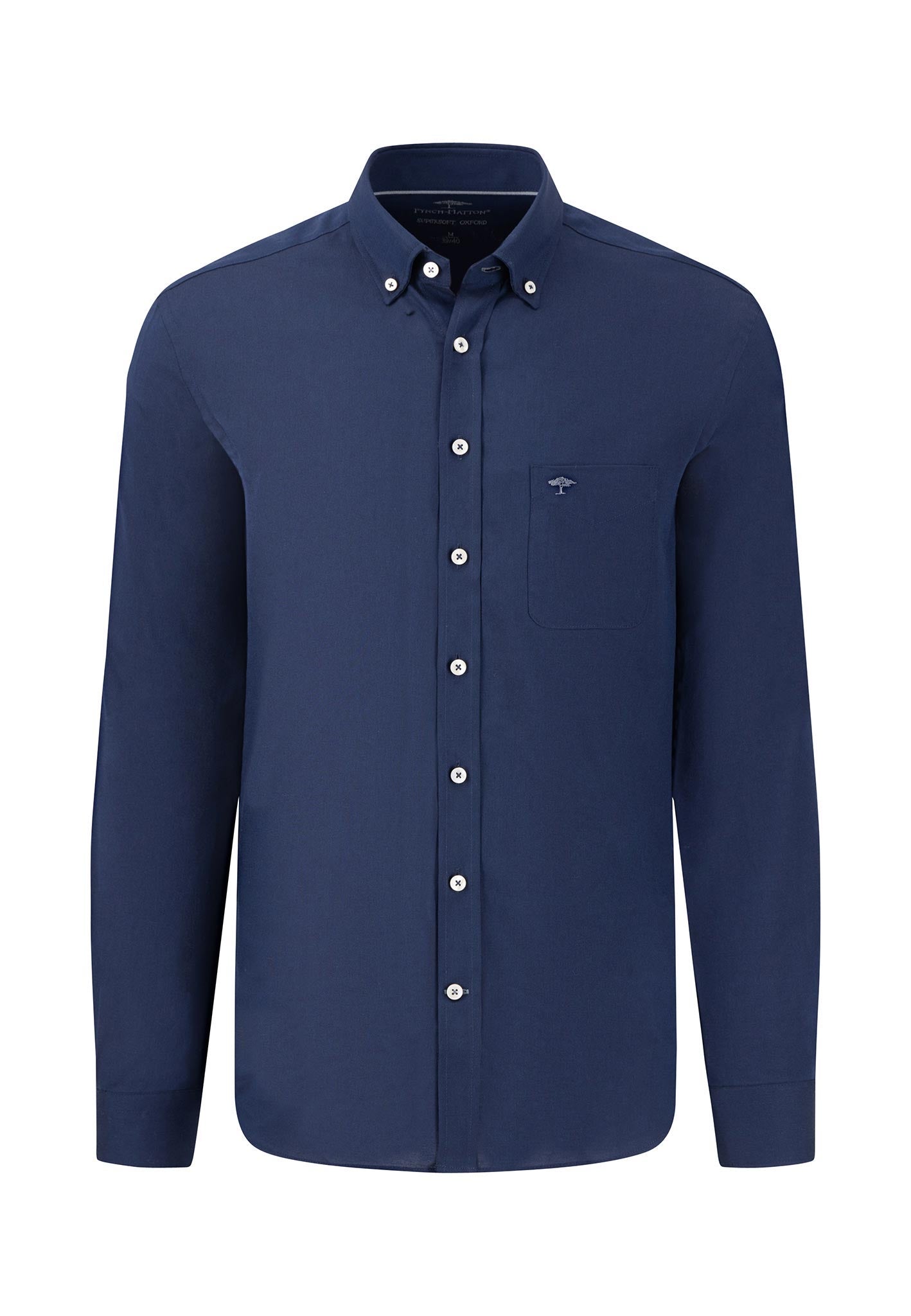 Fynch-Hatton - Mens Shirt - All Season Oxford - Navy - Wildvine Clothing, Spalding, Lincolnshire