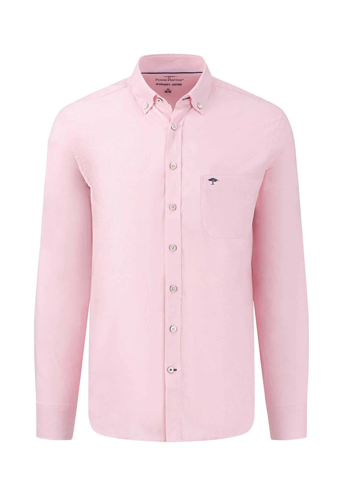 Fynch-Hatton - Mens Shirt - All Season Oxford - Pink - Wildvine Clothing, Spalding, Lincolnshire