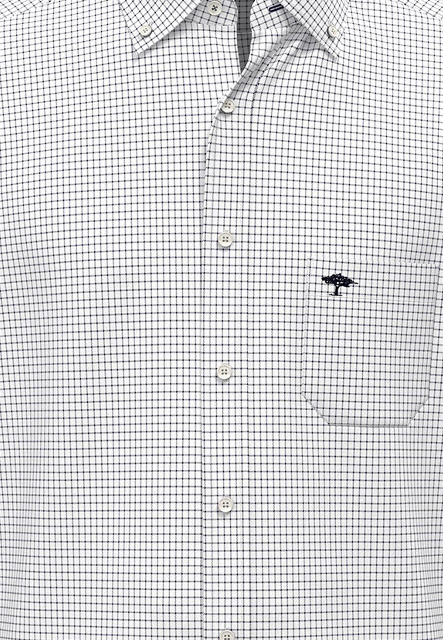 Fynch-Hatton Men's All Season Oxford Shirt – Navy Check - Wildvine Clothing, Spalding, Lincolnshire