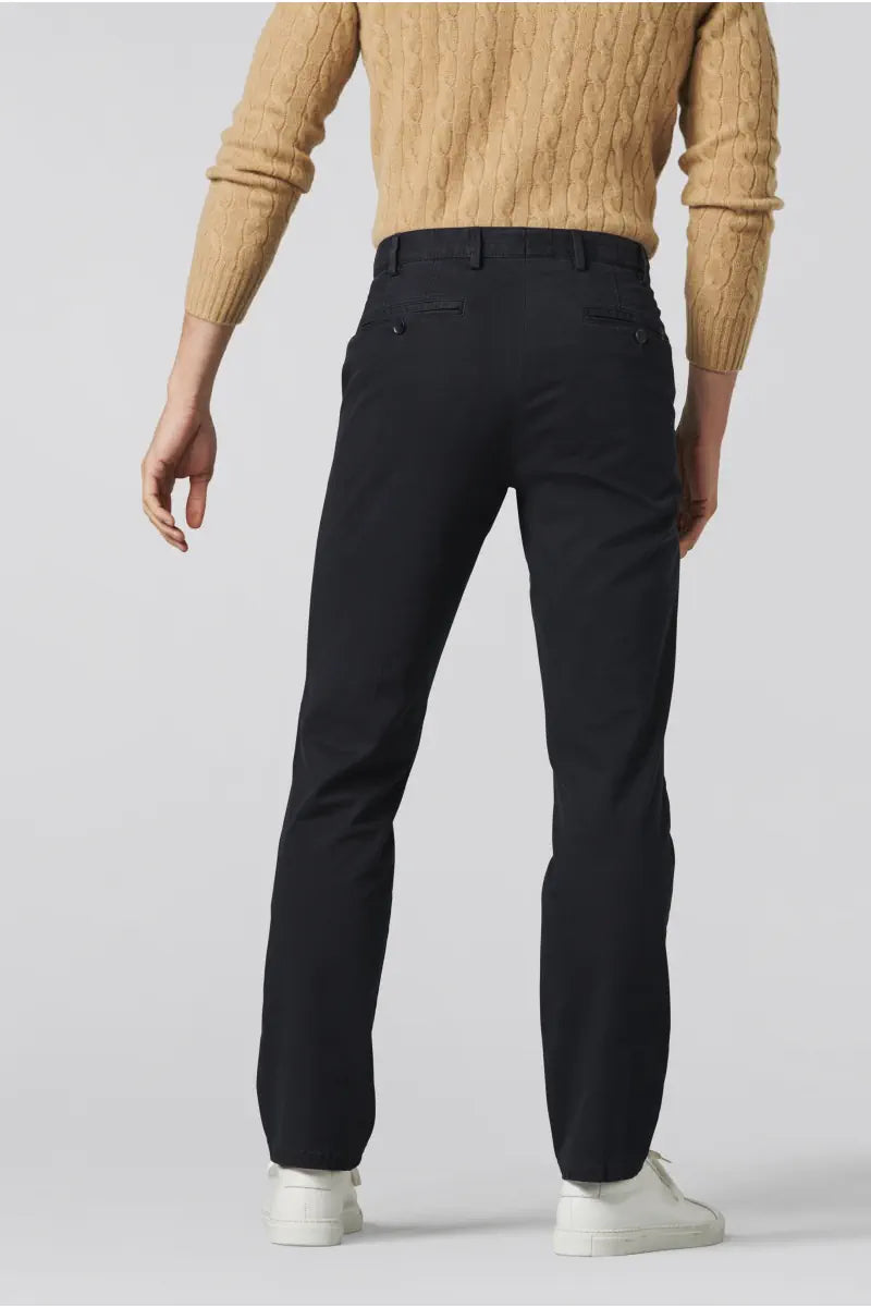 MEYER Oslo Mens Trousers – 9-316 Luxury Cotton Chinos - Modern Fit – Navy - Wildvine Clothing, Spalding, Lincolnshire
