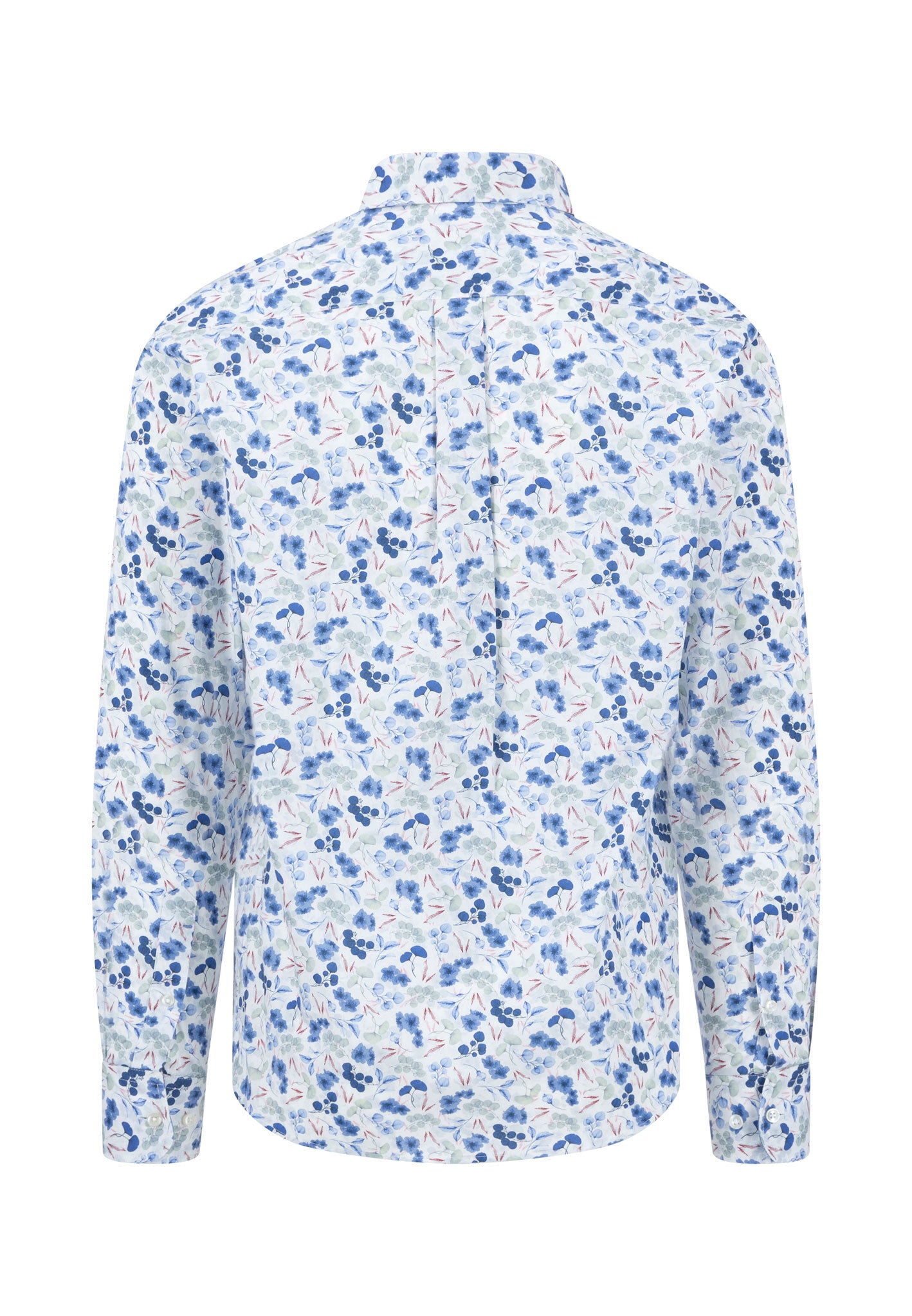 Fynch-Hatton - Mens Shirt - Premium Print - Crystal Blue 604 - Wildvine Clothing, Spalding, Lincolnshire