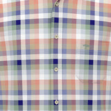 Fynch-Hatton - Mens Shirt - Colorful Combi Check - Peach 209 - Wildvine Clothing, Spalding, Lincolnshire