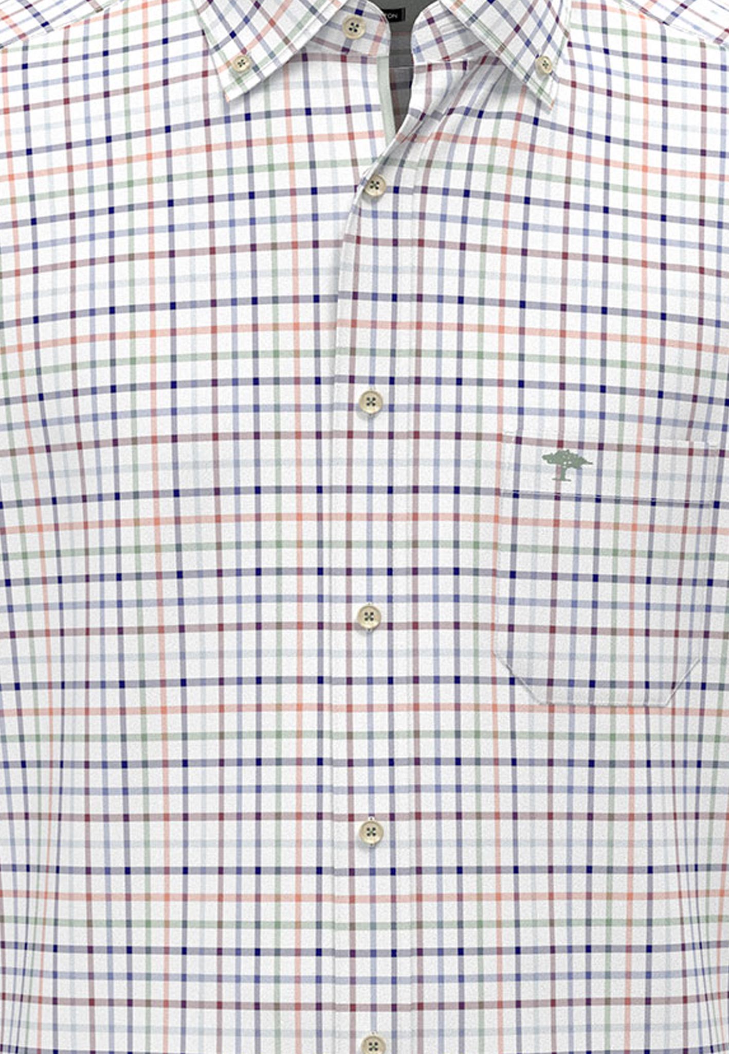 Fynch-Hatton - Mens Shirt - Colorful Combi Check - Berry 415 - Wildvine Clothing, Spalding, Lincolnshire