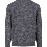 Fynch-Hatton - Mens Knitwear - Buttoned Troyer, Twisted Mouline - Charcoal 998 - Wildvine Clothing, Spalding, Lincolnshire