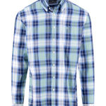 Fynch-Hatton - Mens Shirt - Twill Check - Fern - Wildvine Clothing, Spalding, Lincolnshire
