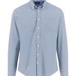 Fynch-Hatton - Mens Shirt - Combi Print - Fern - Wildvine Clothing, Spalding, Lincolnshire