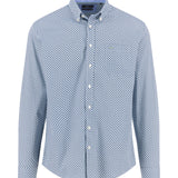 Fynch-Hatton - Mens Shirt - Combi Print - Fern - Wildvine Clothing, Spalding, Lincolnshire