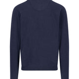 Fynch-Hatton - Mens Knitwear - Cardigan Stand-Up Strucutre - Navy 690 - Wildvine Clothing, Spalding, Lincolnshire