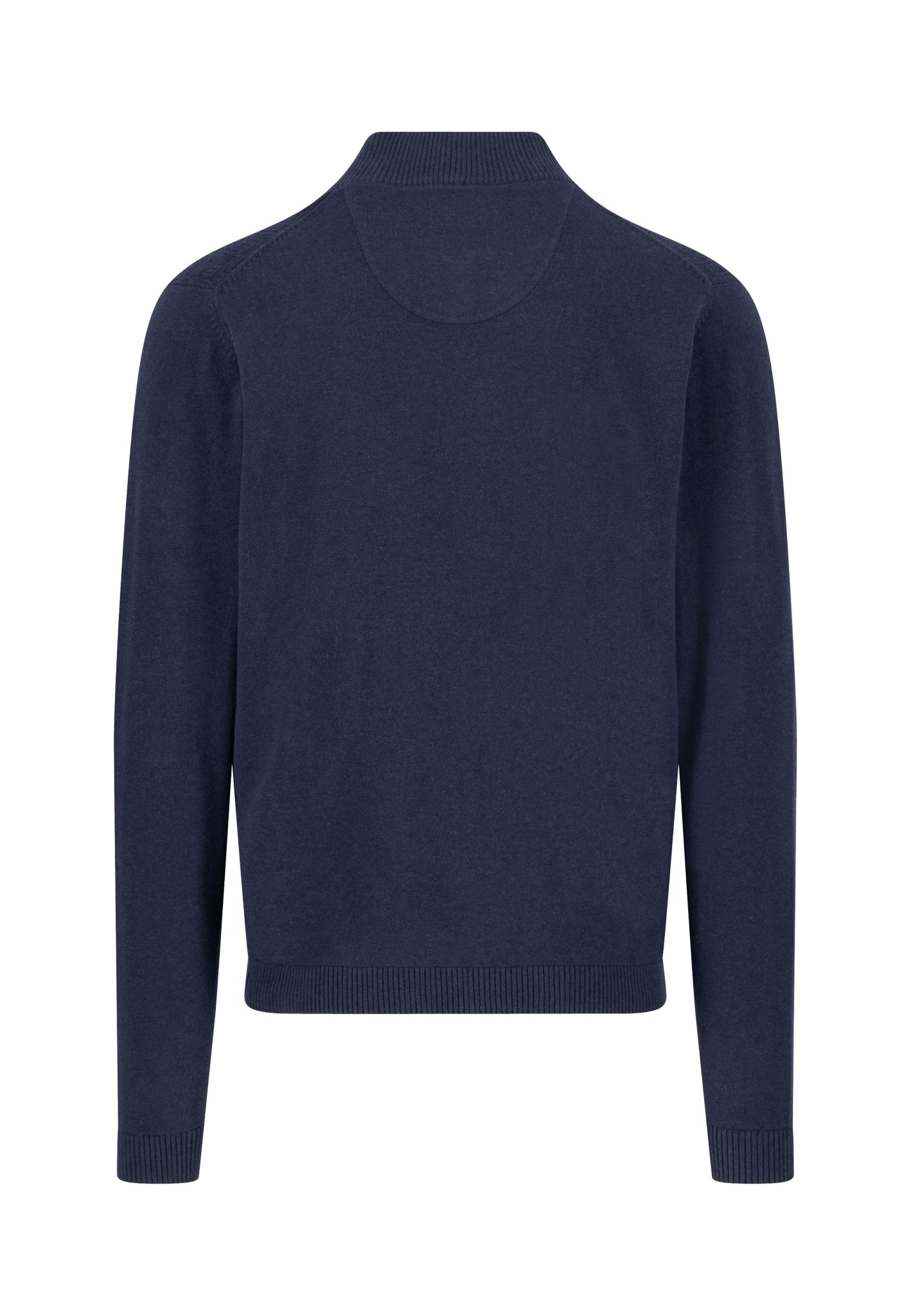 Fynch-Hatton - Mens Knitwear - Cardigan Stand-Up Strucutre - Navy 690 - Wildvine Clothing, Spalding, Lincolnshire