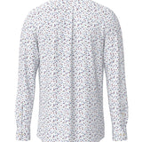 Fynch-Hatton - Mens Shirt - Flower Print - Berry - Wildvine Clothing, Spalding, Lincolnshire