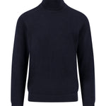 Fynch-Hatton - Mens Knitwear - Rollneck, Merino - Navy 690 - Wildvine Clothing, Spalding, Lincolnshire