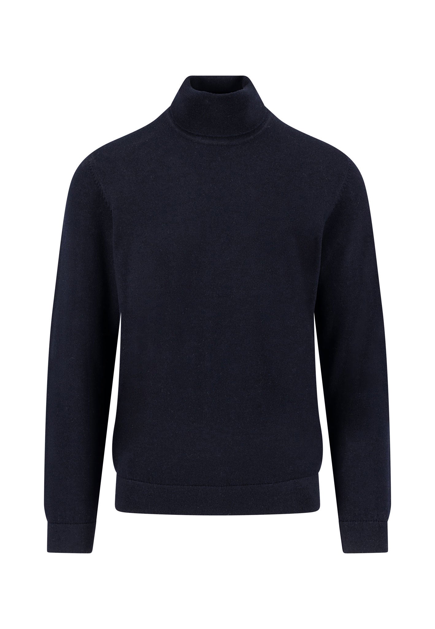 Fynch-Hatton - Mens Knitwear - Rollneck, Merino - Navy 690 - Wildvine Clothing, Spalding, Lincolnshire