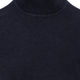 Fynch-Hatton - Mens Knitwear - Rollneck, Merino - Navy 690 - Wildvine Clothing, Spalding, Lincolnshire
