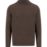 Fynch-Hatton - Mens Knitwear - Rollneck, Merino - Dark Chocolate 861 - Wildvine Clothing, Spalding, Lincolnshire