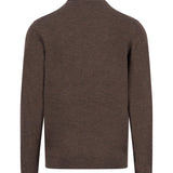 Fynch-Hatton - Mens Knitwear - Rollneck, Merino - Dark Chocolate 861 - Wildvine Clothing, Spalding, Lincolnshire