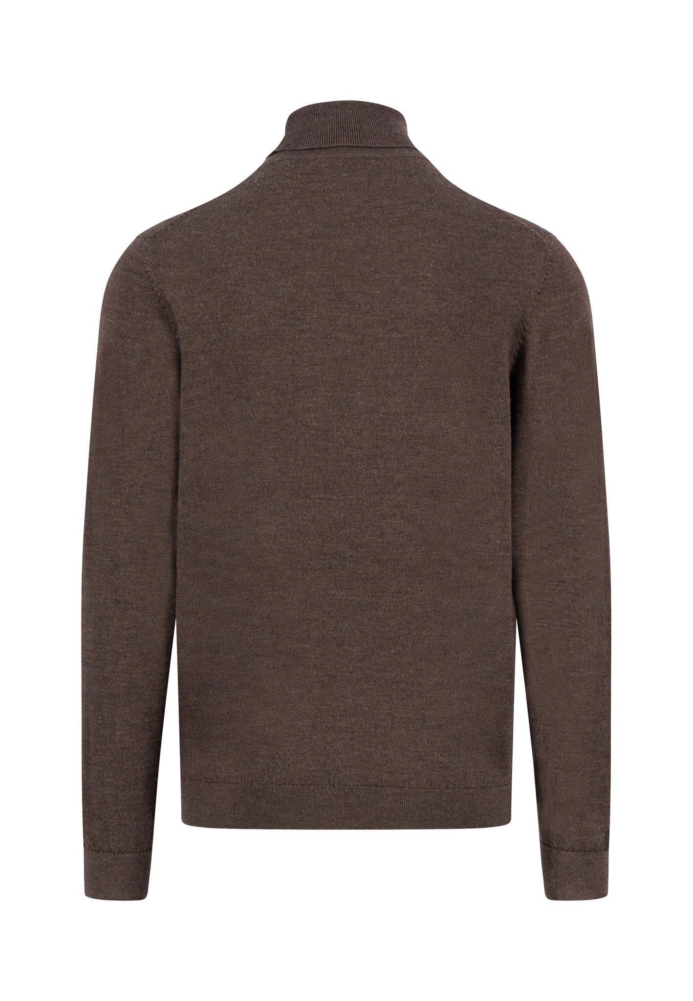 Fynch-Hatton - Mens Knitwear - Rollneck, Merino - Dark Chocolate 861 - Wildvine Clothing, Spalding, Lincolnshire