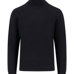 Fynch-Hatton - Mens Knitwear - Rollneck, Merino - Black 999 - Wildvine Clothing, Spalding, Lincolnshire