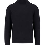 Fynch-Hatton - Mens Knitwear - Rollneck, Merino - Black 999 - Wildvine Clothing, Spalding, Lincolnshire