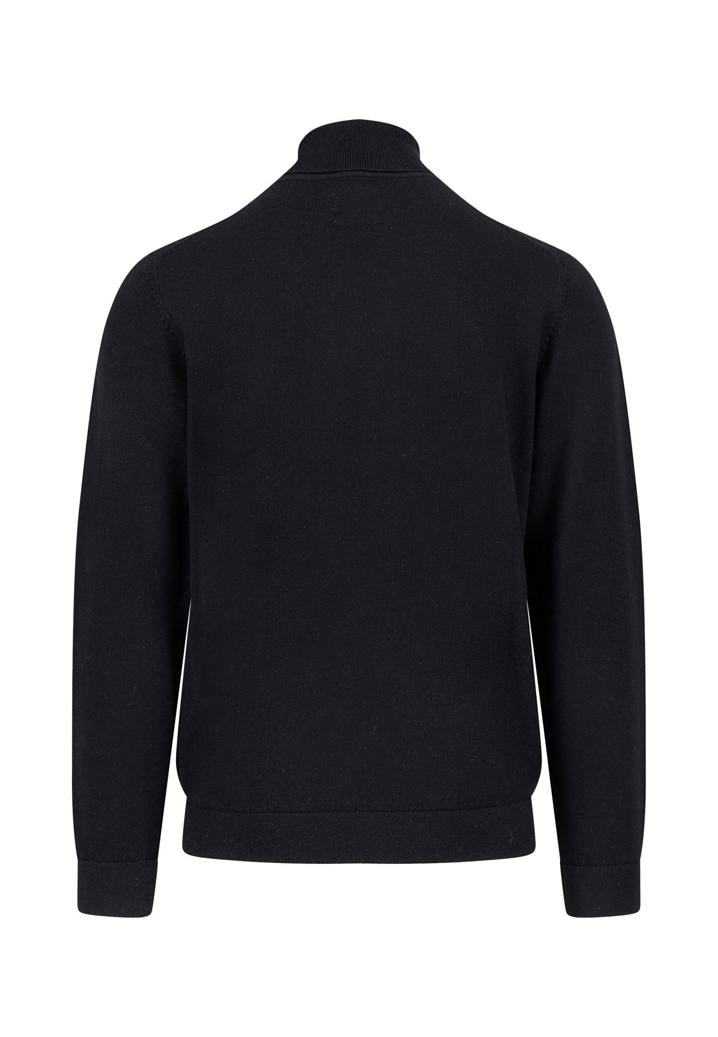 Fynch-Hatton - Mens Knitwear - Rollneck, Merino - Black 999 - Wildvine Clothing, Spalding, Lincolnshire