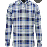 Fynch-Hatton - Mens Shirt - Colorful Combi Checks - Navy - Wildvine Clothing, Spalding, Lincolnshire