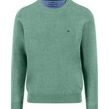 Fynch-Hatton - Mens Knitwear - O-Neck, Superfine - Fern - Wildvine Clothing, Spalding, Lincolnshire