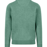Fynch-Hatton - Mens Knitwear - O-Neck, Superfine - Fern - Wildvine Clothing, Spalding, Lincolnshire