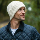 Swole Panda - Mens Organic Cotton Beanie - Cream - Wildvine Clothing, Spalding, Lincolnshire