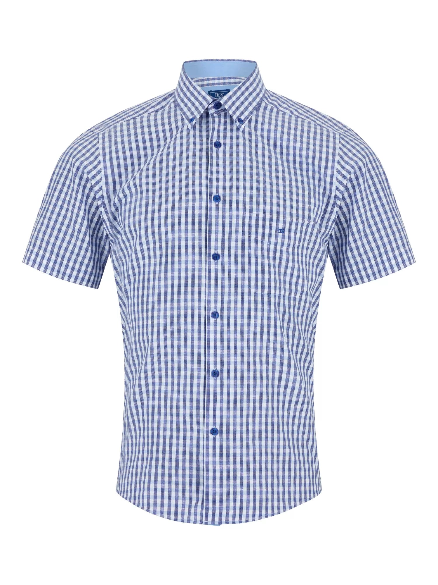 DG's Drifter Mens - Regular Short Sleeve Casual Shirt - Sky Blue Geneva - Wildvine Clothing, Spalding, Lincolnshire