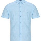 DG's Drifter Mens - Regular Short Sleeve Casual Shirt - Light Blue - 14501SS - 21 - Wildvine Clothing, Spalding, Lincolnshire