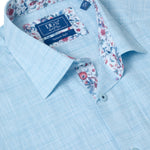 DG's Drifter Mens - Regular Short Sleeve Casual Shirt - Light Blue - 14501SS - 21 - Wildvine Clothing, Spalding, Lincolnshire