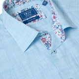 DG's Drifter Mens - Regular Short Sleeve Casual Shirt - Light Blue - 14501SS - 21 - Wildvine Clothing, Spalding, Lincolnshire