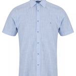 DG's Drifter Mens - Regular Short Sleeve Casual Shirt - Sky Blue - Wildvine Clothing, Spalding, Lincolnshire