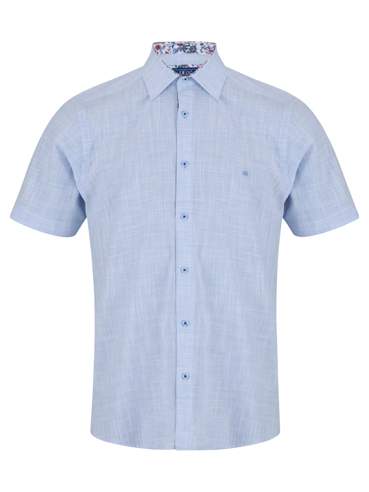 DG's Drifter Mens - Regular Short Sleeve Casual Shirt - Sky Blue - Wildvine Clothing, Spalding, Lincolnshire