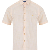DG's Drifter Mens - Regular Short Sleeve Casual Shirt - Apricot / Yellow - 14501SS - 52 - Wildvine Clothing, Spalding, Lincolnshire