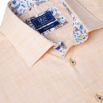 DG's Drifter Mens - Regular Short Sleeve Casual Shirt - Apricot / Yellow - 14501SS - 52 - Wildvine Clothing, Spalding, Lincolnshire