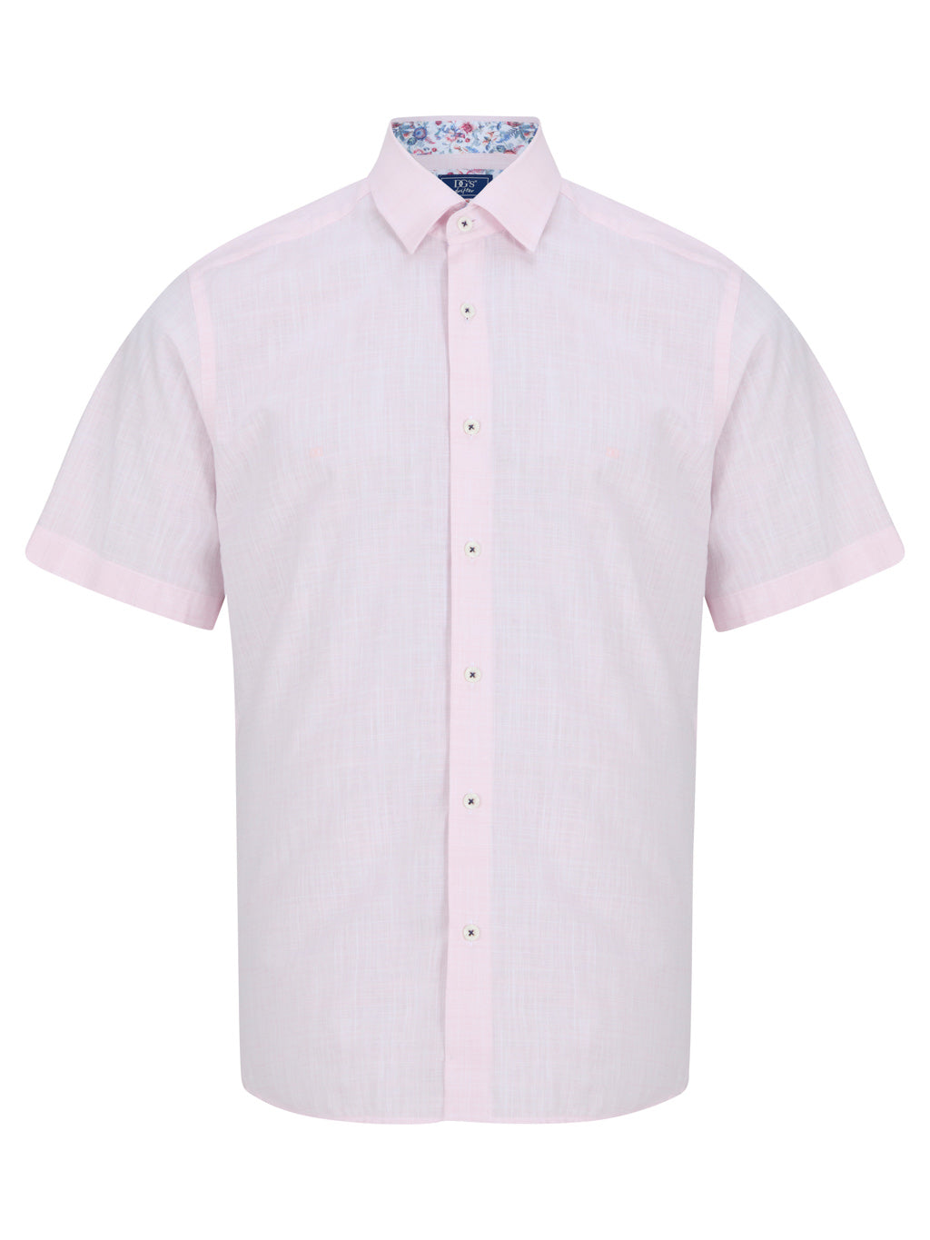 DG's Drifter Mens - Regular Short Sleeve Casual Shirt - Giovanni - Light Pink - 14501SS 61 - Wildvine Clothing, Spalding, Lincolnshire
