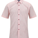DG's Drifter Mens - Regular Short Sleeve Casual Shirt - Giovanni - Pink - 14501SS 63