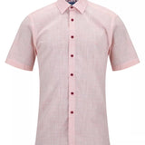 DG's Drifter Mens - Regular Short Sleeve Casual Shirt - Pink - Wildvine Clothing, Spalding, Lincolnshire