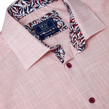 DG's Drifter Mens - Regular Short Sleeve Casual Shirt - Giovanni - Pink - 14501SS 63