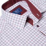 DG's Drifter Mens - Regular Short Sleeve Casual Shirt - Red/Blue - 14603SS - 63 - Wildvine Clothing, Spalding, Lincolnshire