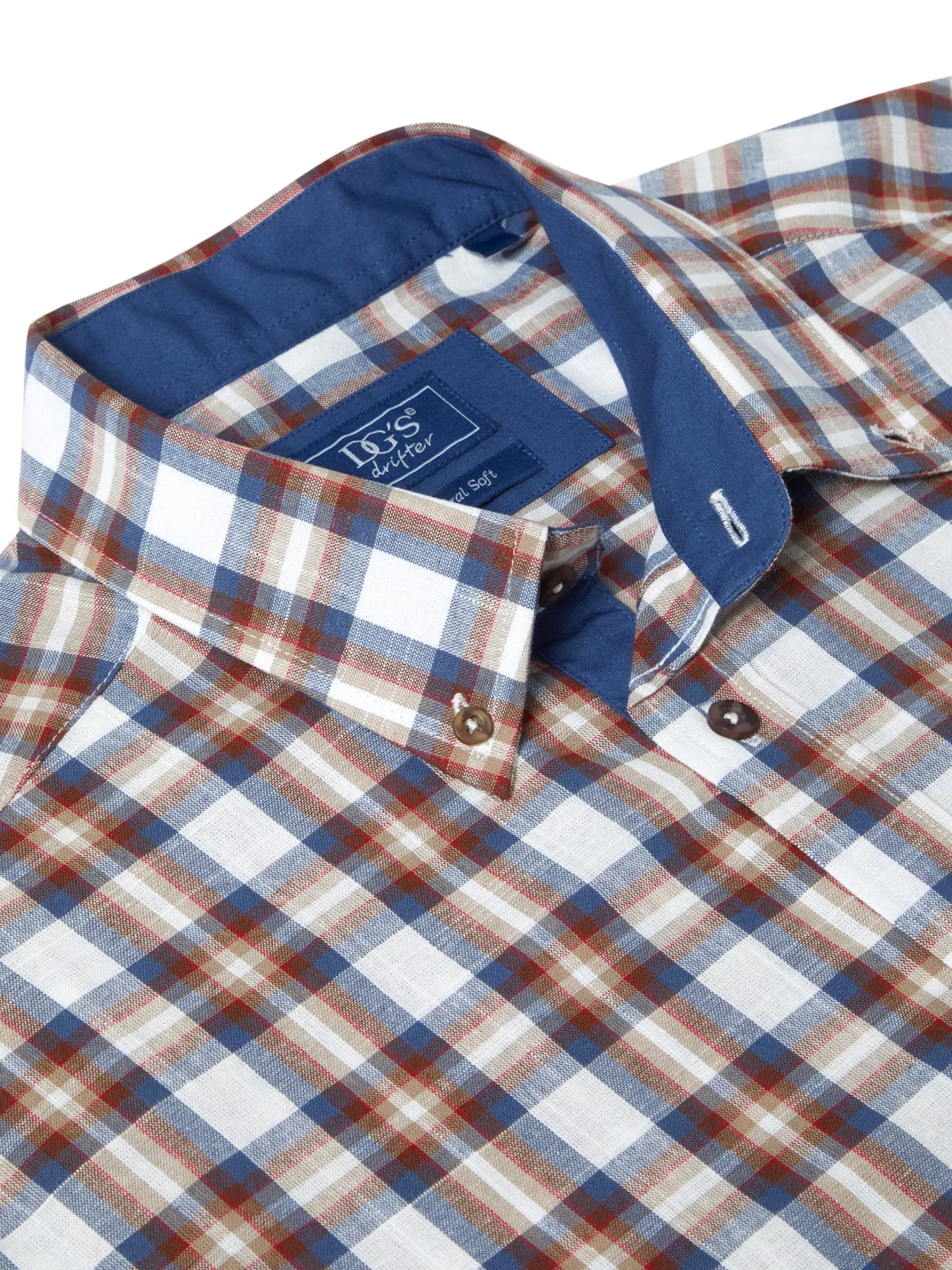 DG's Drifter Mens - Regular Short Sleeve Casual Shirt - Blue - Wildvine Clothing, Spalding, Lincolnshire